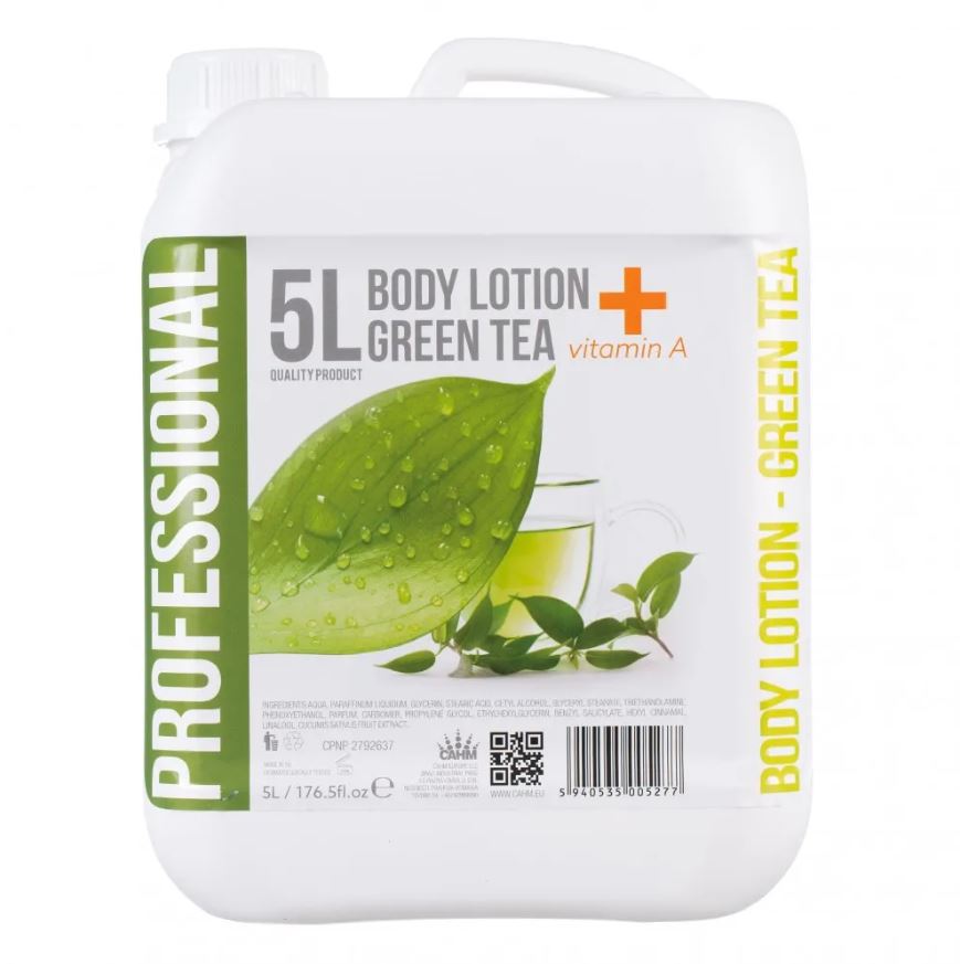 Crema De Corp Green Tea, Vitamina A, 5L