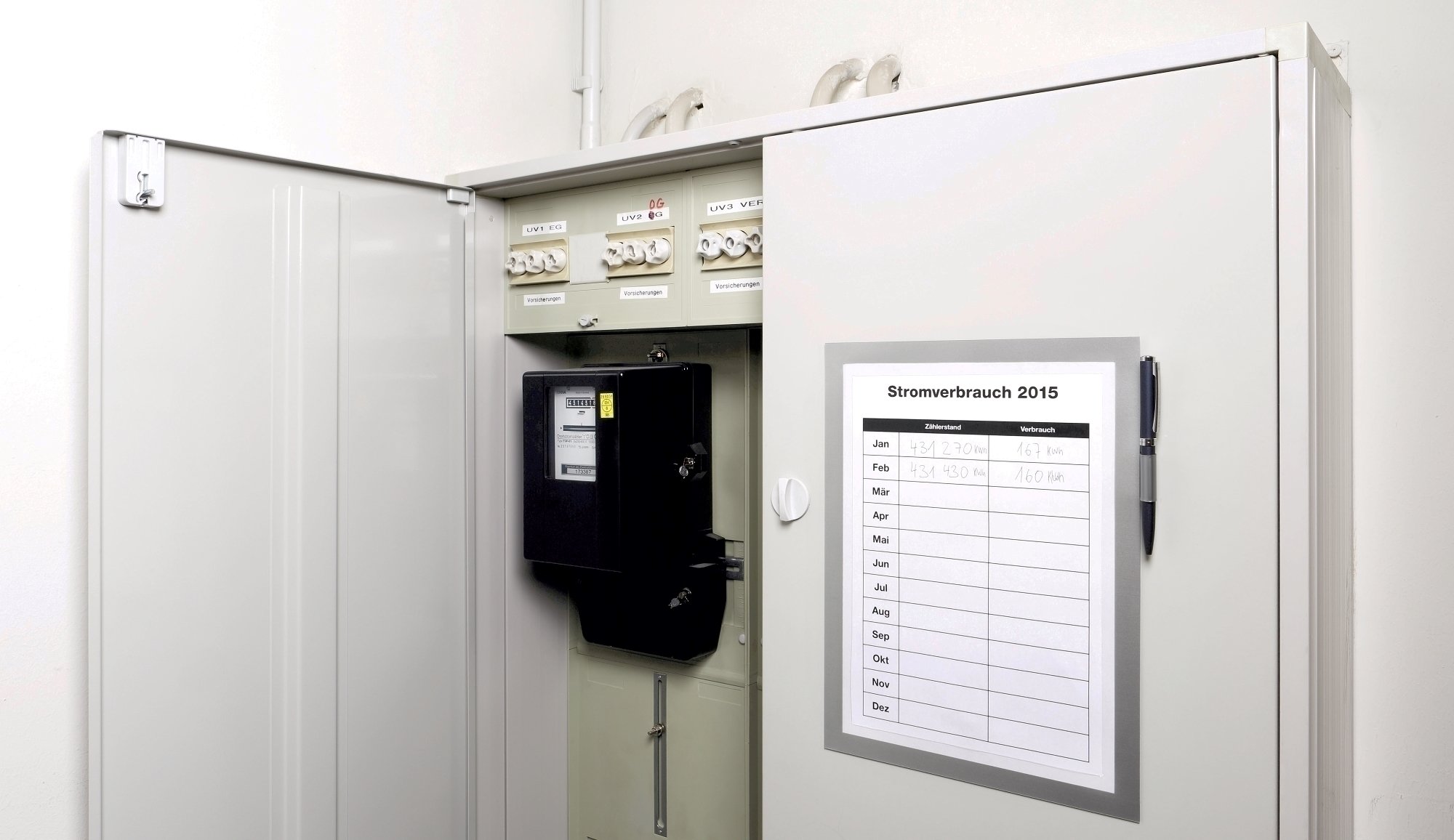 Duraframe magnetic Note, format A4, culoare gri, 1 bucata/set