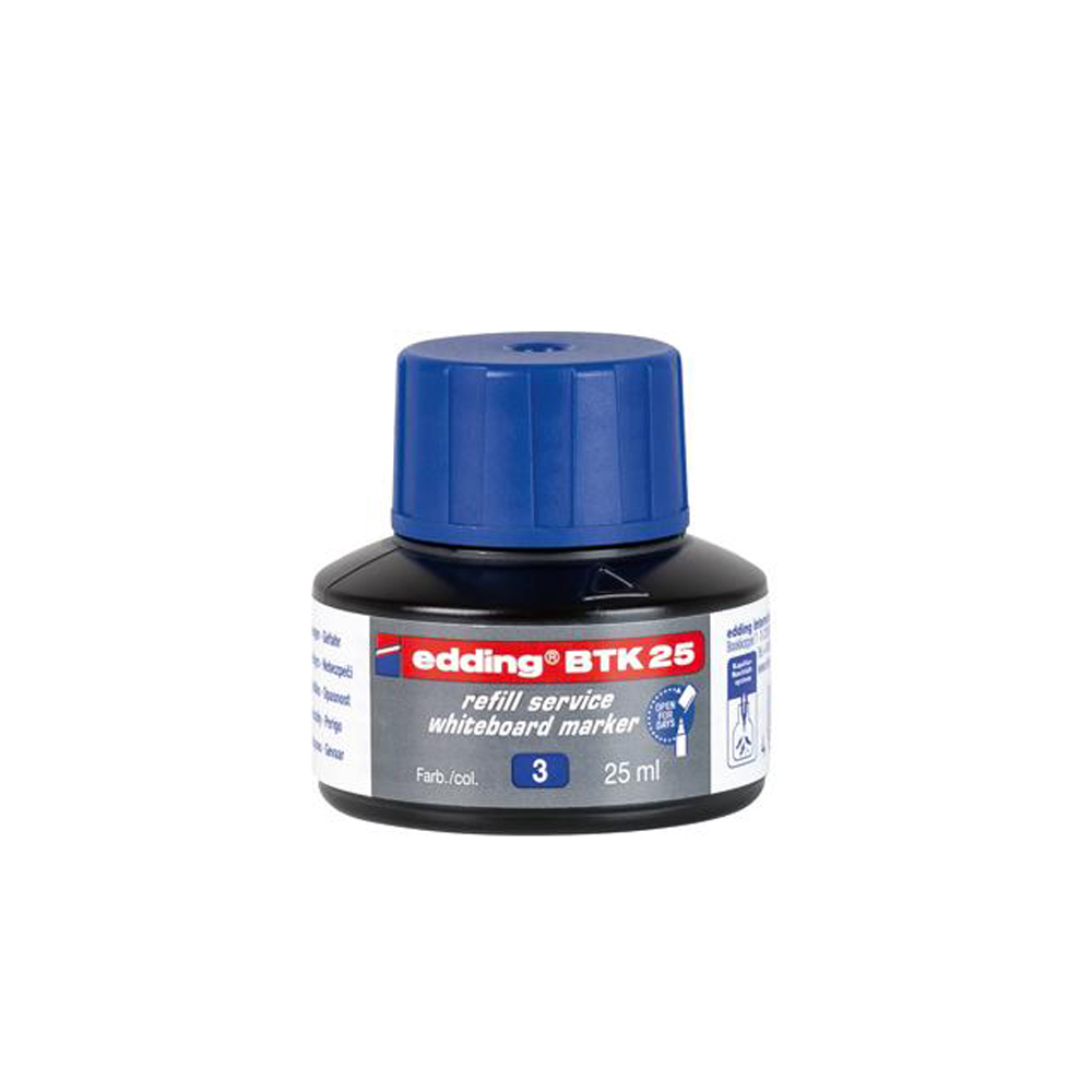 Tus Edding BTK25 pentru marker tabla, 25 ml, negru