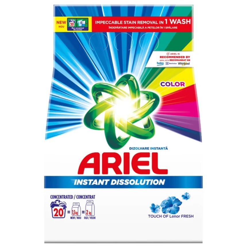 Detergent automat Ariel Color Clean&Fresh, 1.5kg, 20 spalari