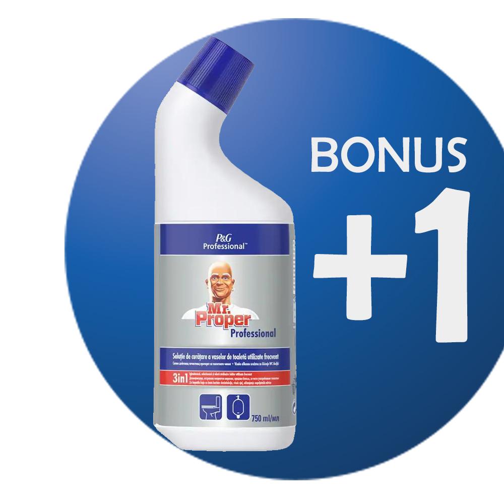Gel curatare pentru vasul de toaleta Mr Proper 3 in 1, 750 ml