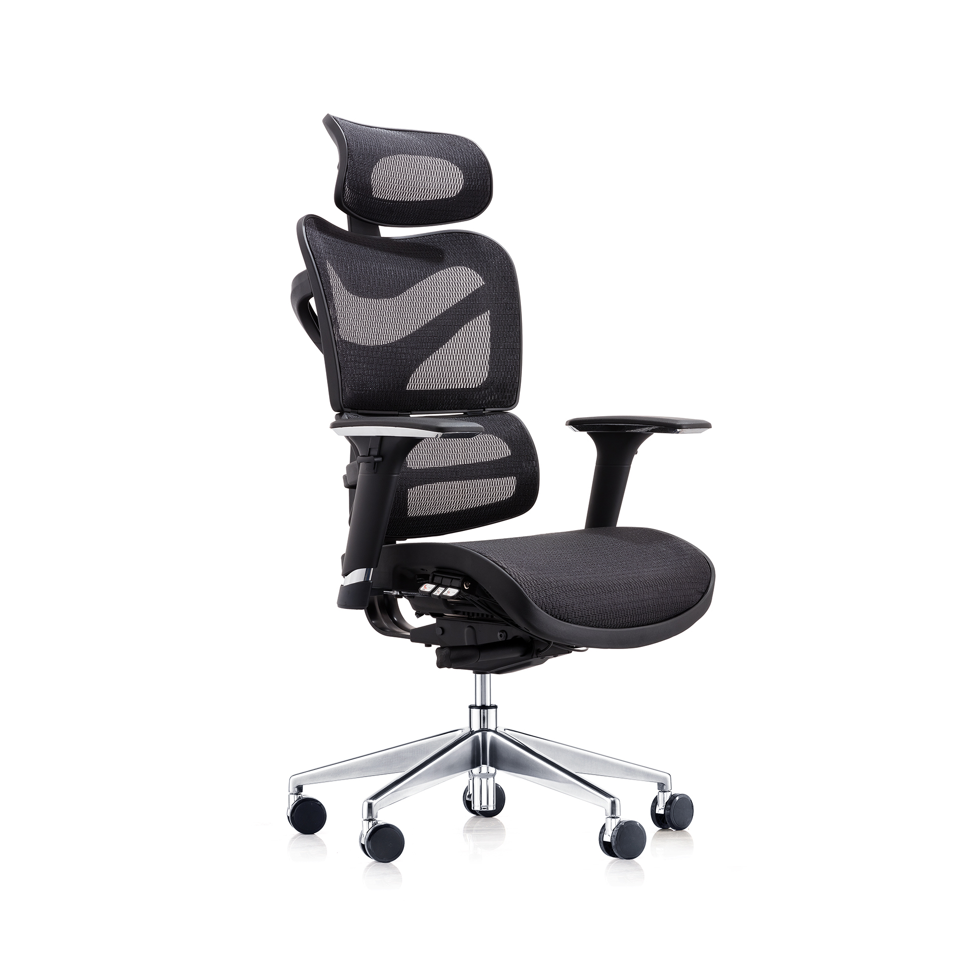 Scaun ergonomic cu tetiera Techmax negru