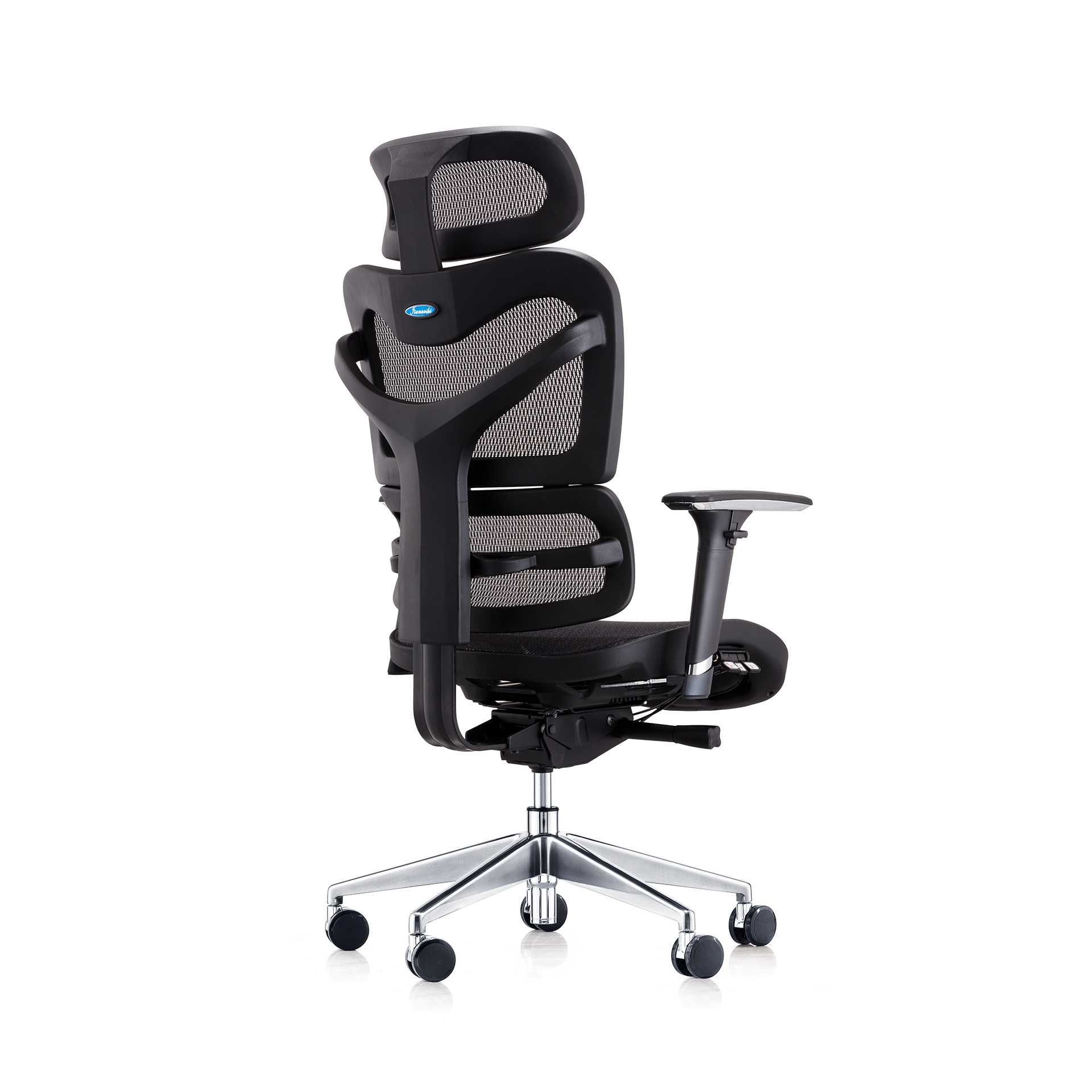 Scaun ergonomic cu tetiera Techmax negru