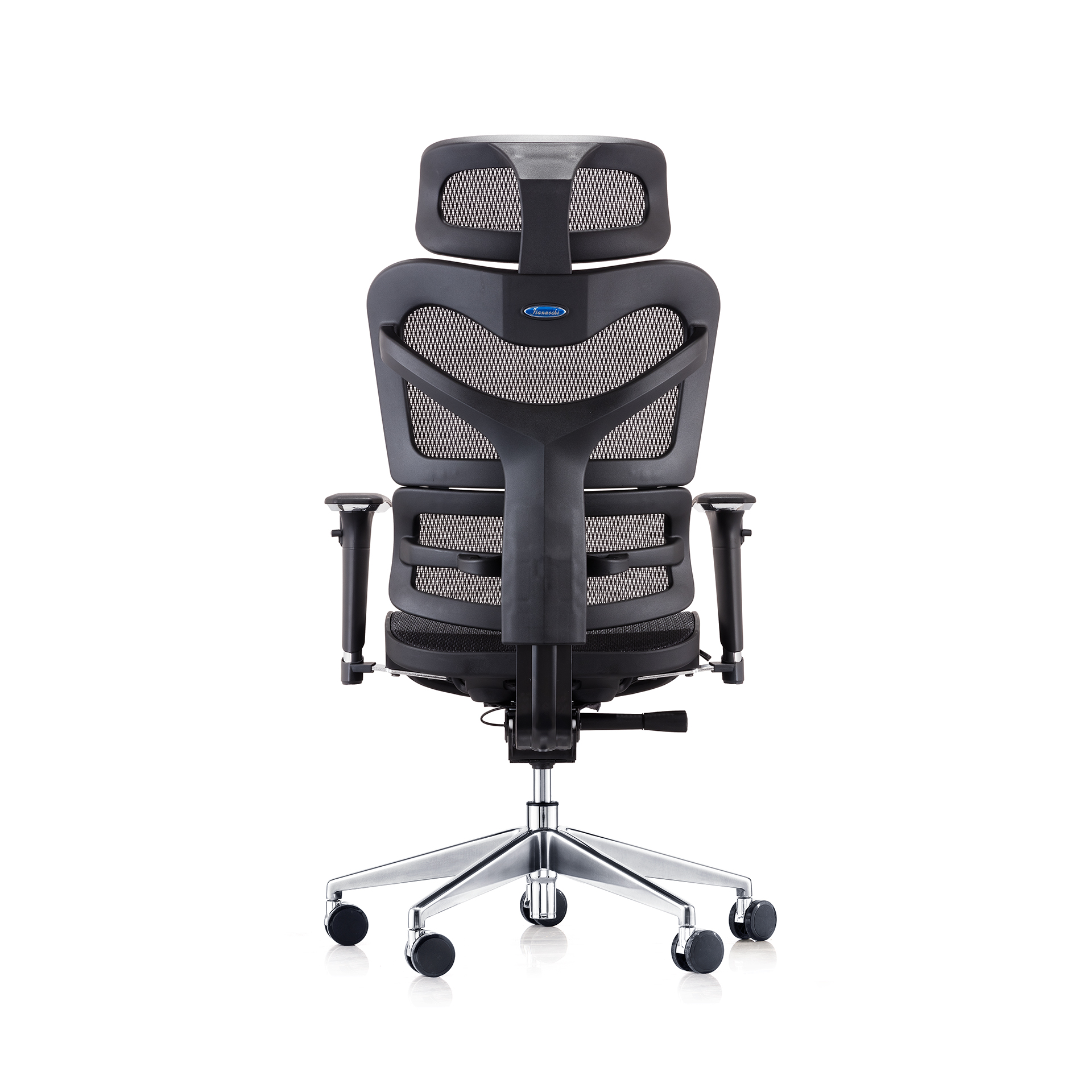 Scaun ergonomic cu tetiera Techmax negru