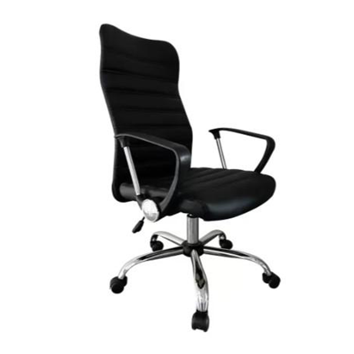 Scaun de birou directorial Kiros, Negru, 60x60x107-117 cm