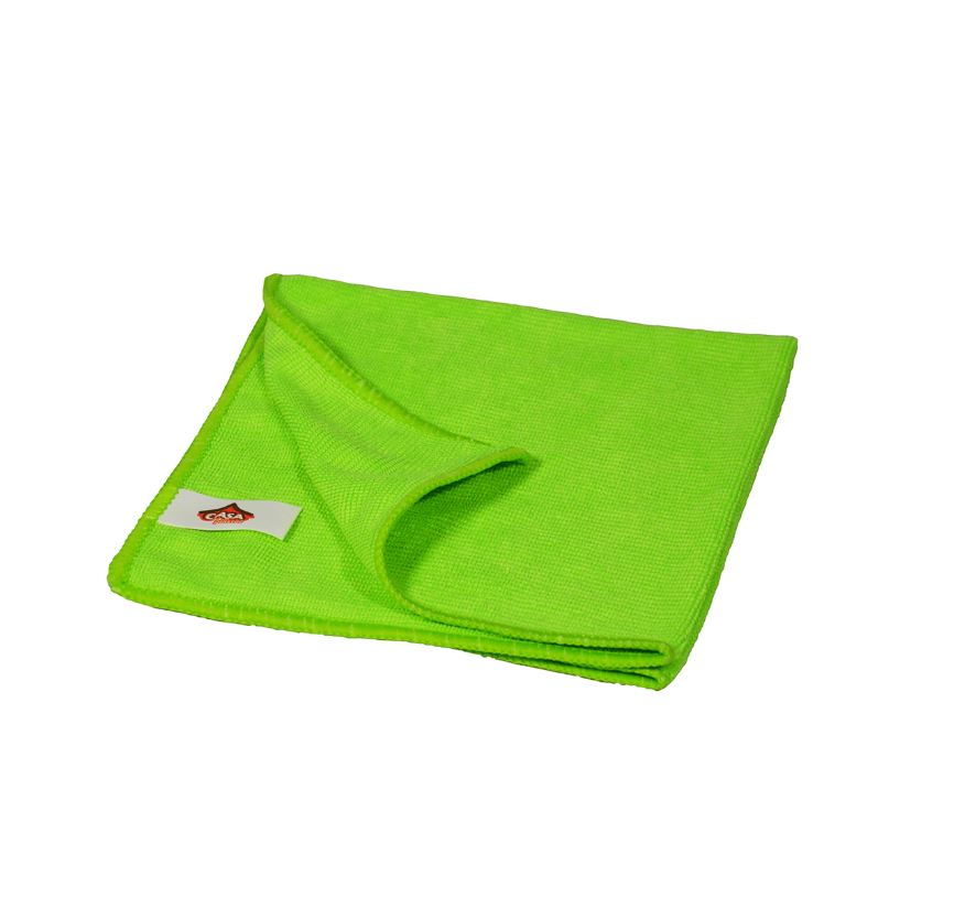 Lavete microfibra 40x40 cm, verde, 320g, 5 bucati/set